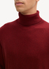 Tom Tailor® Turtleneck Cashmere Sweater - Burgundy Dark Red Melange