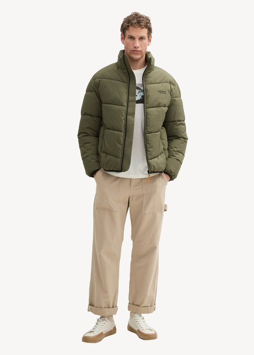 Tom Tailor® Water-repellent Puffer Jacket - Urban Olive Green