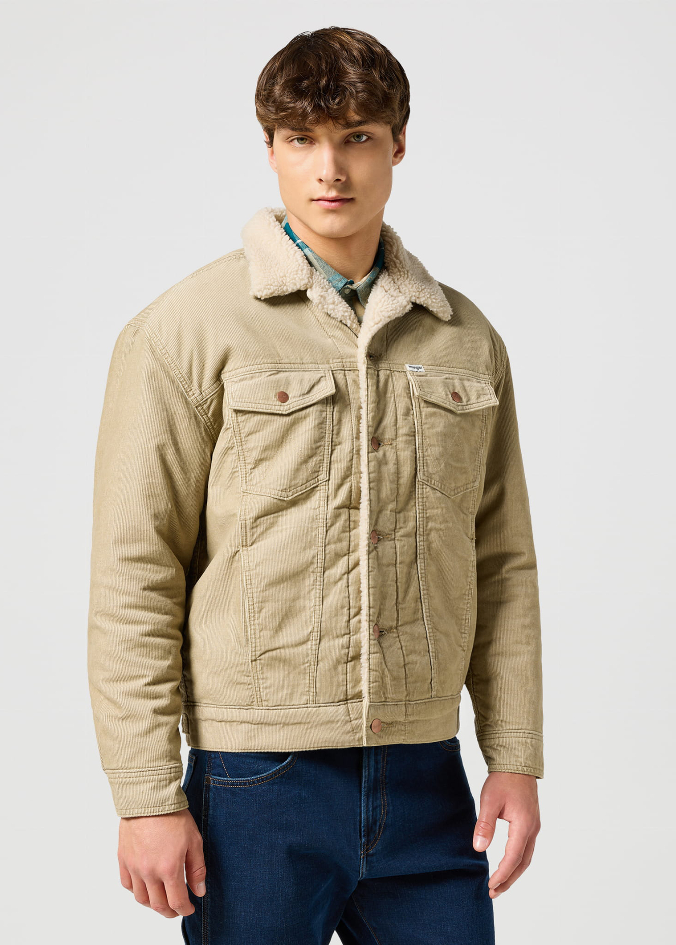 Wrangler® Courdoy Sherpa Jacket - Chinchilla