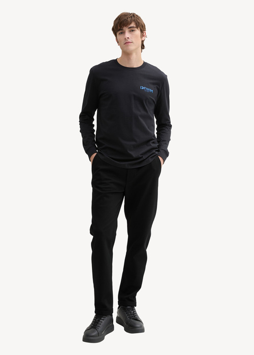 Denim Tom Tailor® Regular Tapered Joggers - Black