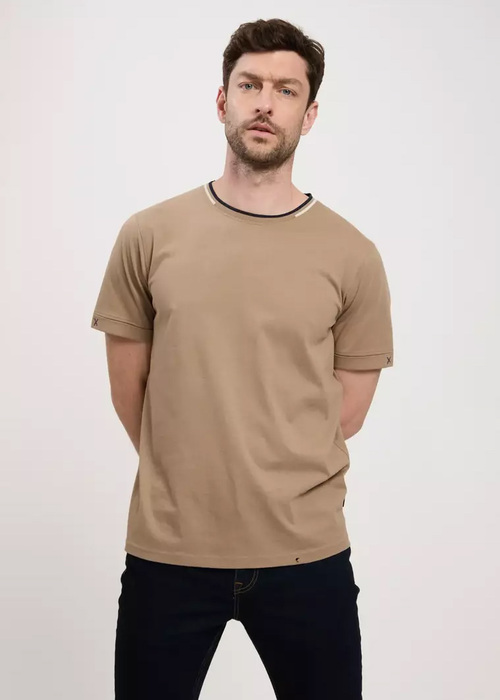 Cross Jeans C-Neck T-shirt - Stone (053) 16023-053 