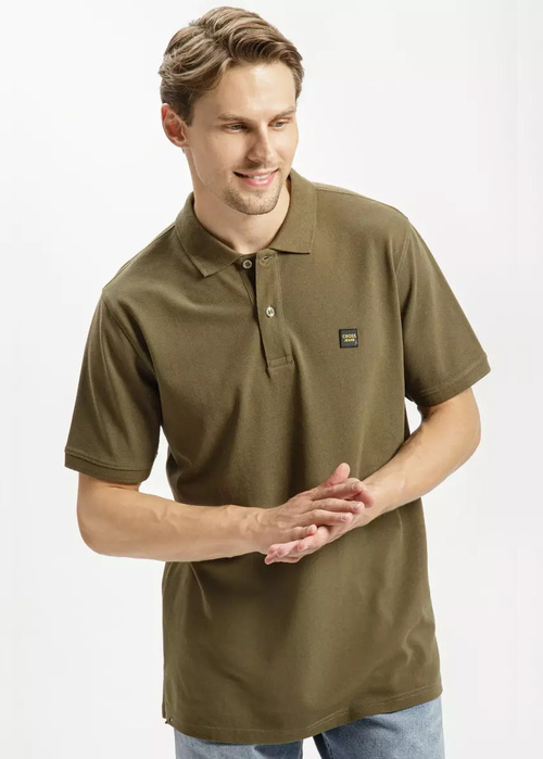 Cross Jeans Polo Tee - Khaki (002) 16027-002 