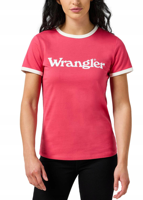 Wrangler Ringer Tee - Raspberry Wine  