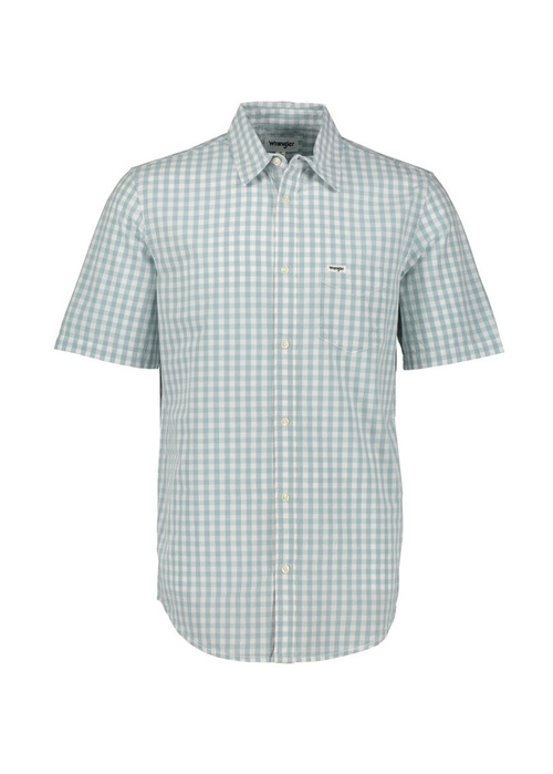 Wrangler One Pocket Shirt - Blue Fog Check 112350567 