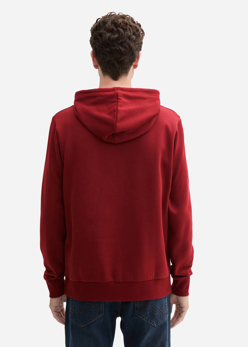 Tom Tailor Hoodie Print Burgundy Dark Red - 1044847-13721