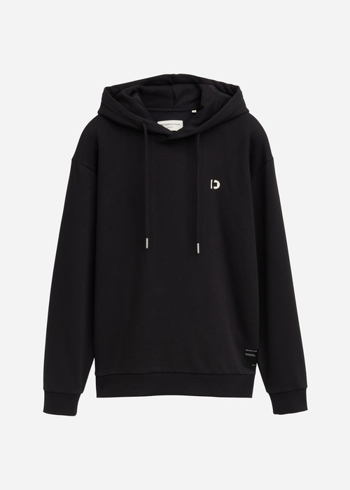 Tom Tailor Hoodie With Logo Details Black - 1044886-29999