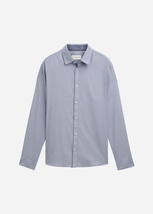 Tom Tailor® Fitted Cotton Shirt - Grey Structure