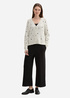 Tom Tailor® Cardigan With Heart Embroidery - Beige Heart Embroidery