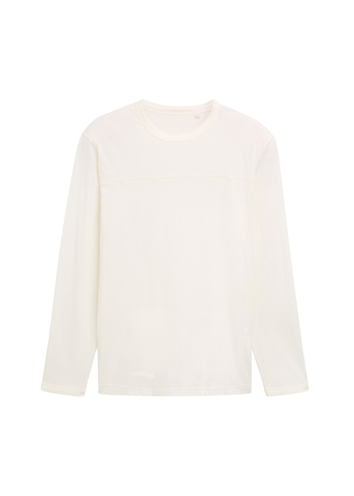 Tom Tailor® Long-sleeved Shirt With Organic Cotton - Off White