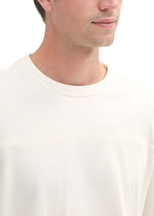 Tom Tailor® Long-sleeved Shirt With Organic Cotton - Off White