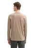 Tom Tailor Long Sleeved Shirt With Organic Cotton Parasol Brown - 1044011-13626