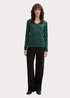 Tom Tailor® Sweater Basic V-neck - Explorer Green