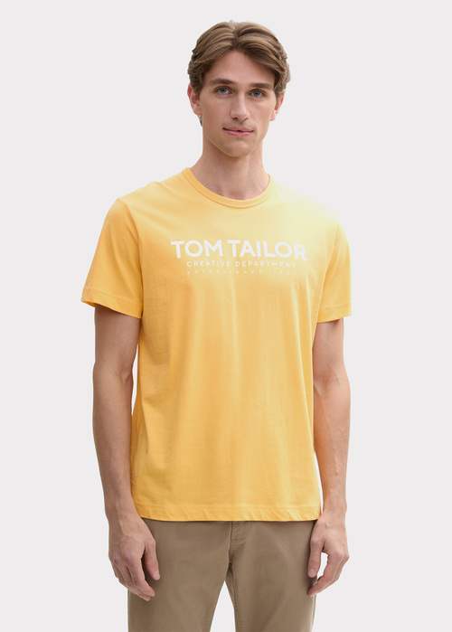 Tom Tailor C-Neck T-shirt   - Peachy Orange 1045940-37103 