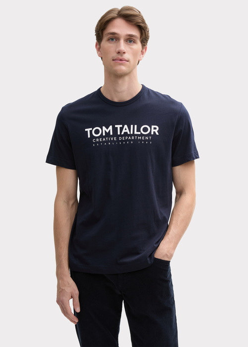 Tom Tailor C-Neck T-Shirt  - Sky Captain Blue 1045940-10668 