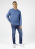 Cross Jeans Knitwear C Neck Blue 005 - 34228-005