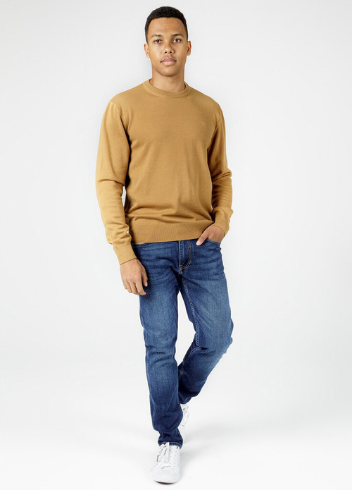 Cross Jeans Knitwear C Neck Camel 026 - 34228-026