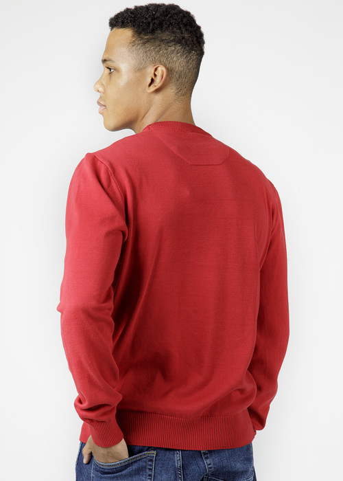 Cross Jeans Knitwear C Neck Red 529 - 34228-529