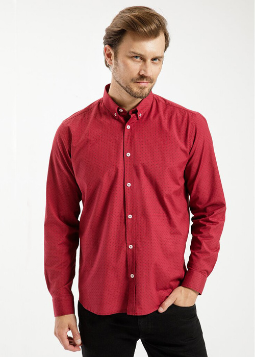 Lucky Brand 100% Modal Plaid Burgundy Long Sleeve Button-Down Shirt Size S  - 74% off