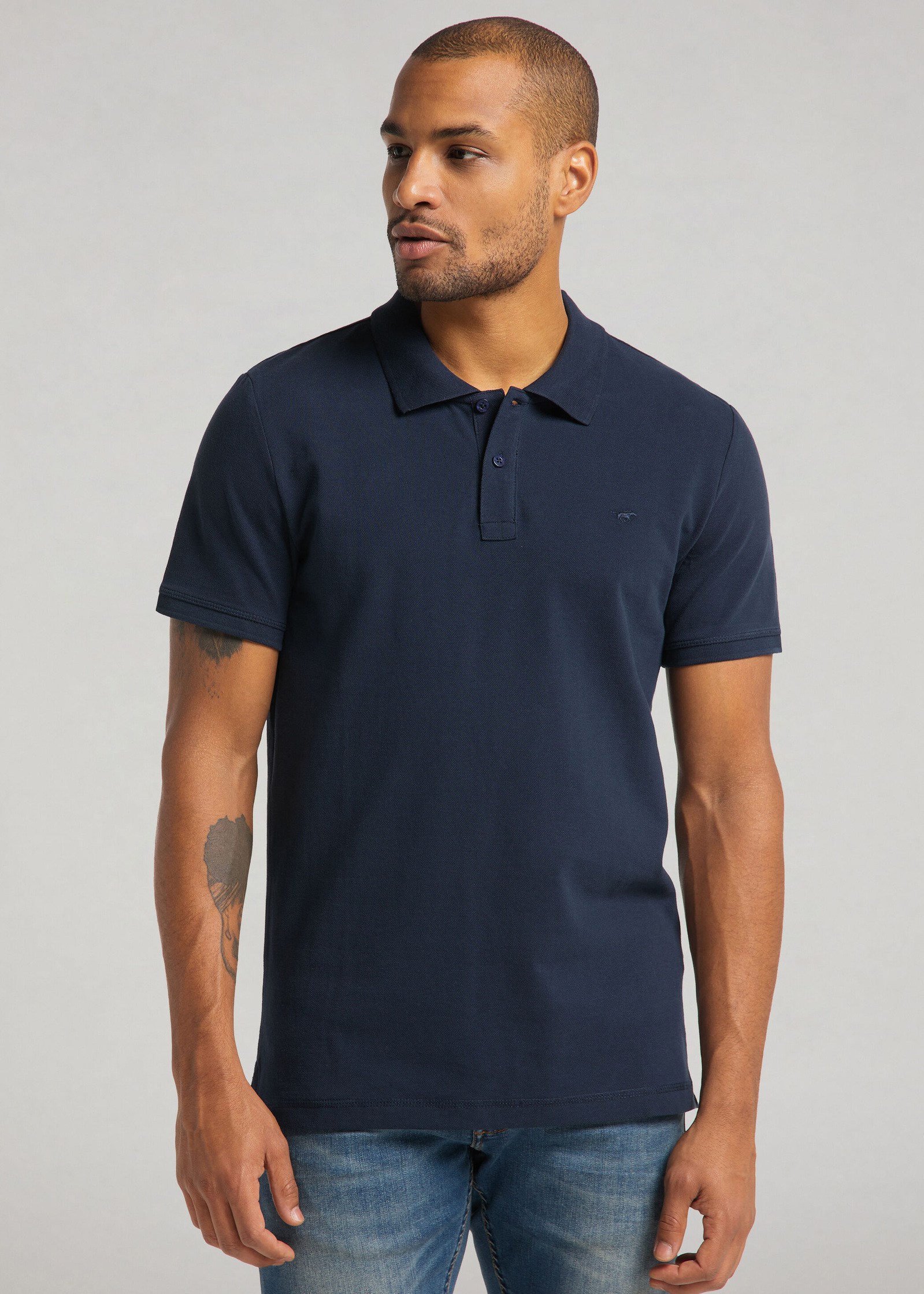 1008810-4136 Polo - Size M Mustang Sapphire Dark