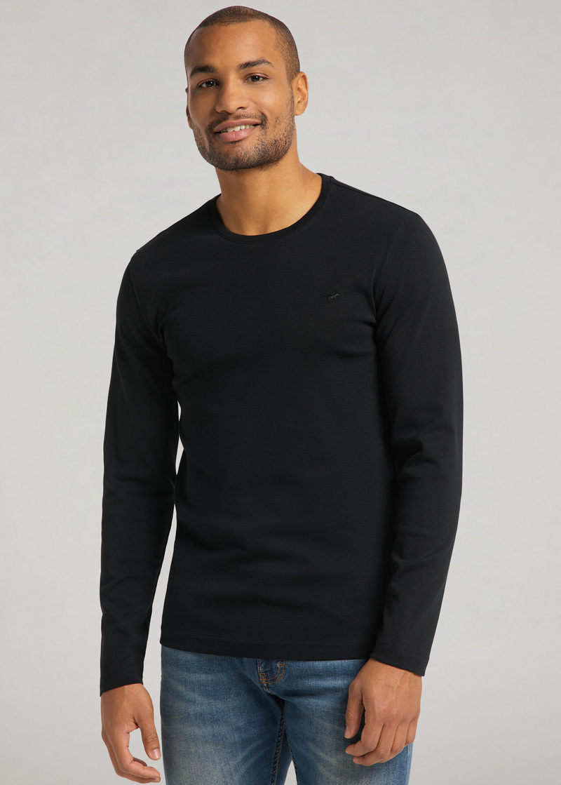 Mustang Crew Neck Basic Black - 1009340-4142