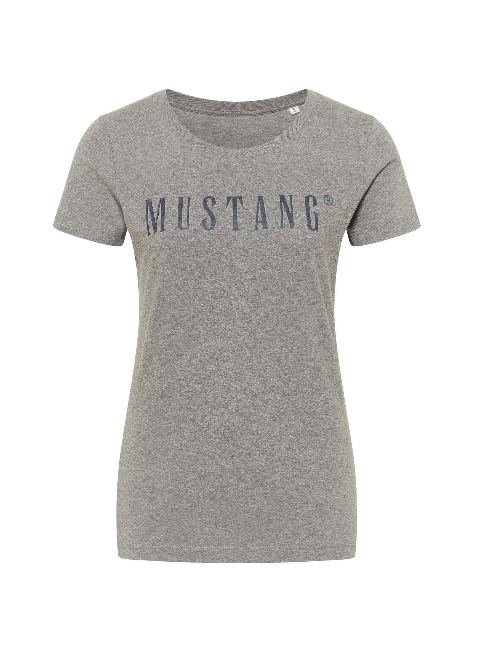 Mustang® Alina Light - M Tee Größe Melange C Grey Logo