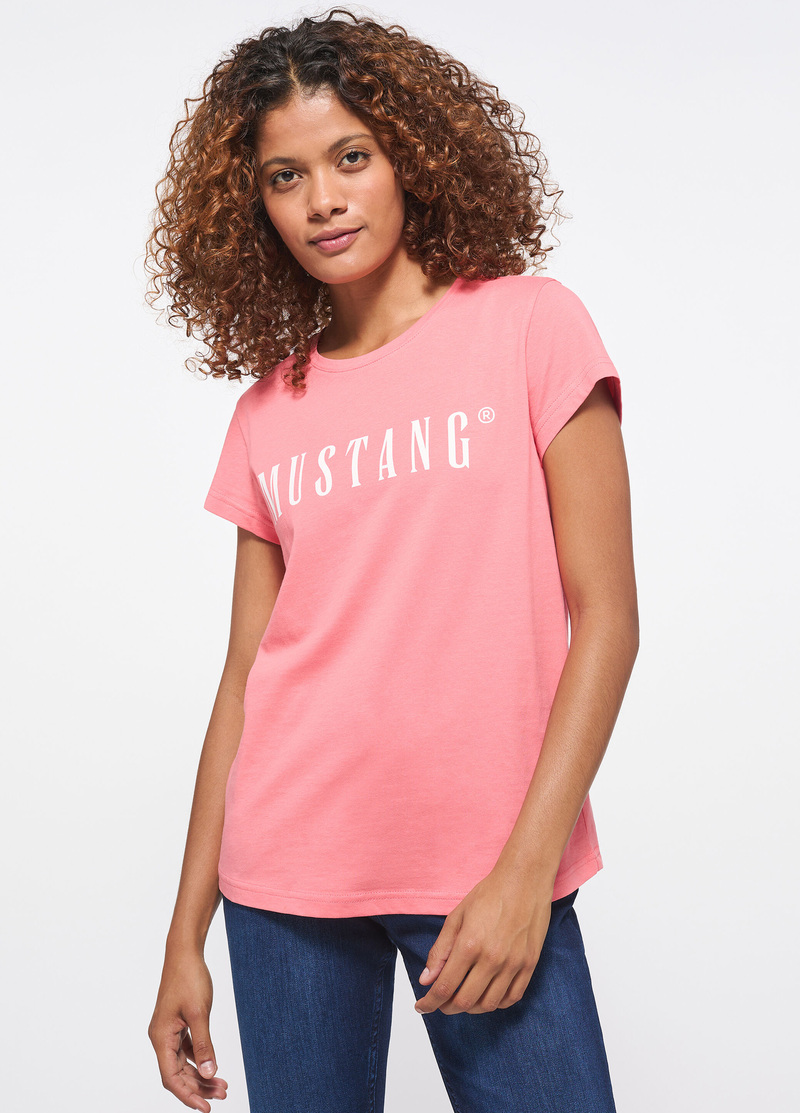 Alina Mustang® Rose C Logo Tee Size L - Tea