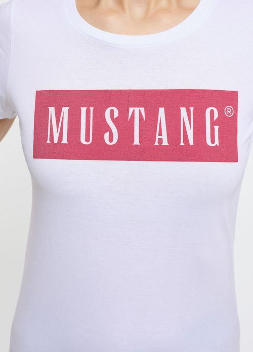 Logo - Größe General L White Mustang® C Tee Alina