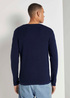 Tom Tailor Zigzag Structured Crewneck Sky Captain Blue Non Solid - 1016090-13684