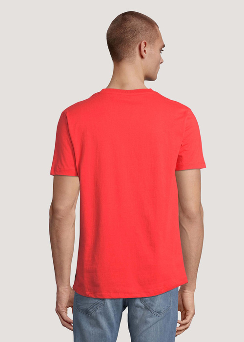 Tom Tailor® Basic T-shirt With - Blood Pocket Size M Orange