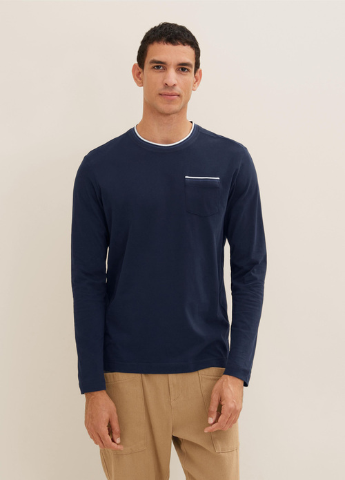 Tom Tailor® Long Sleeve One XXL Size Sky Captain - Sweatshirt Pocket