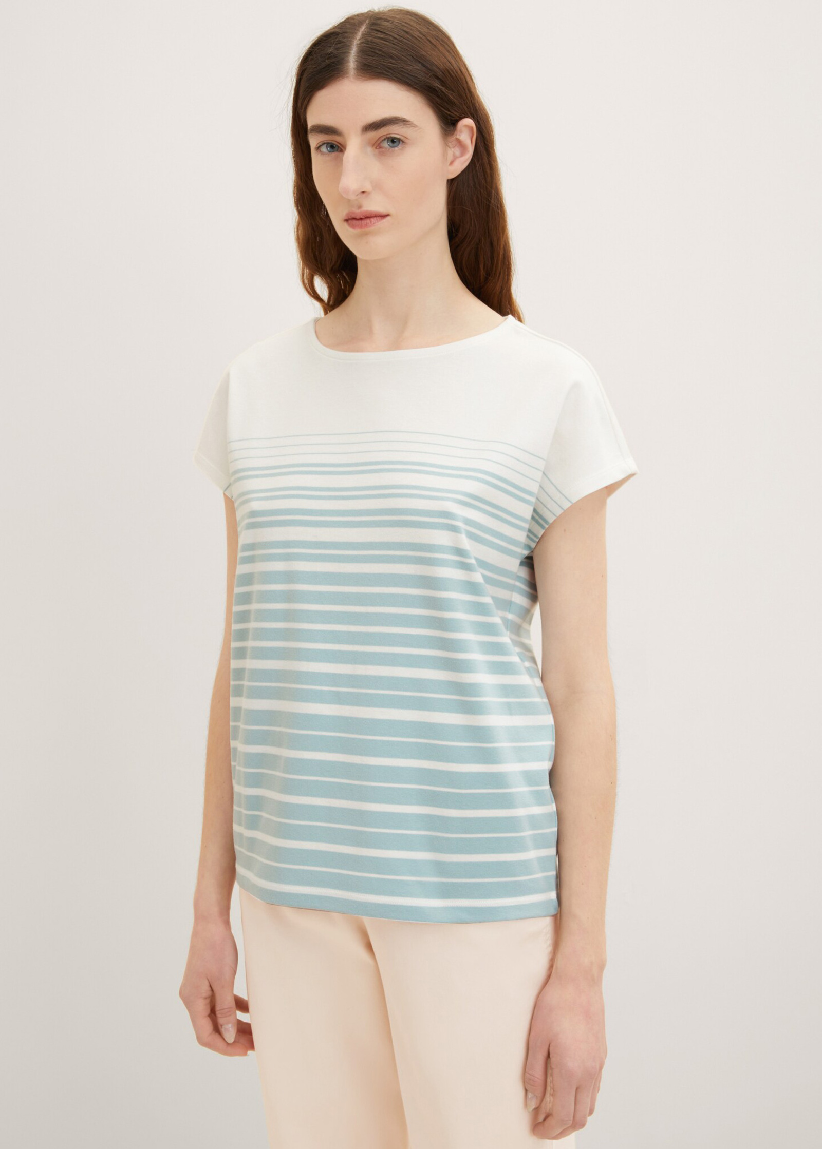 Tom Tailor Tshirt Blue Stripe Size - Gradient 1035480-31328 L