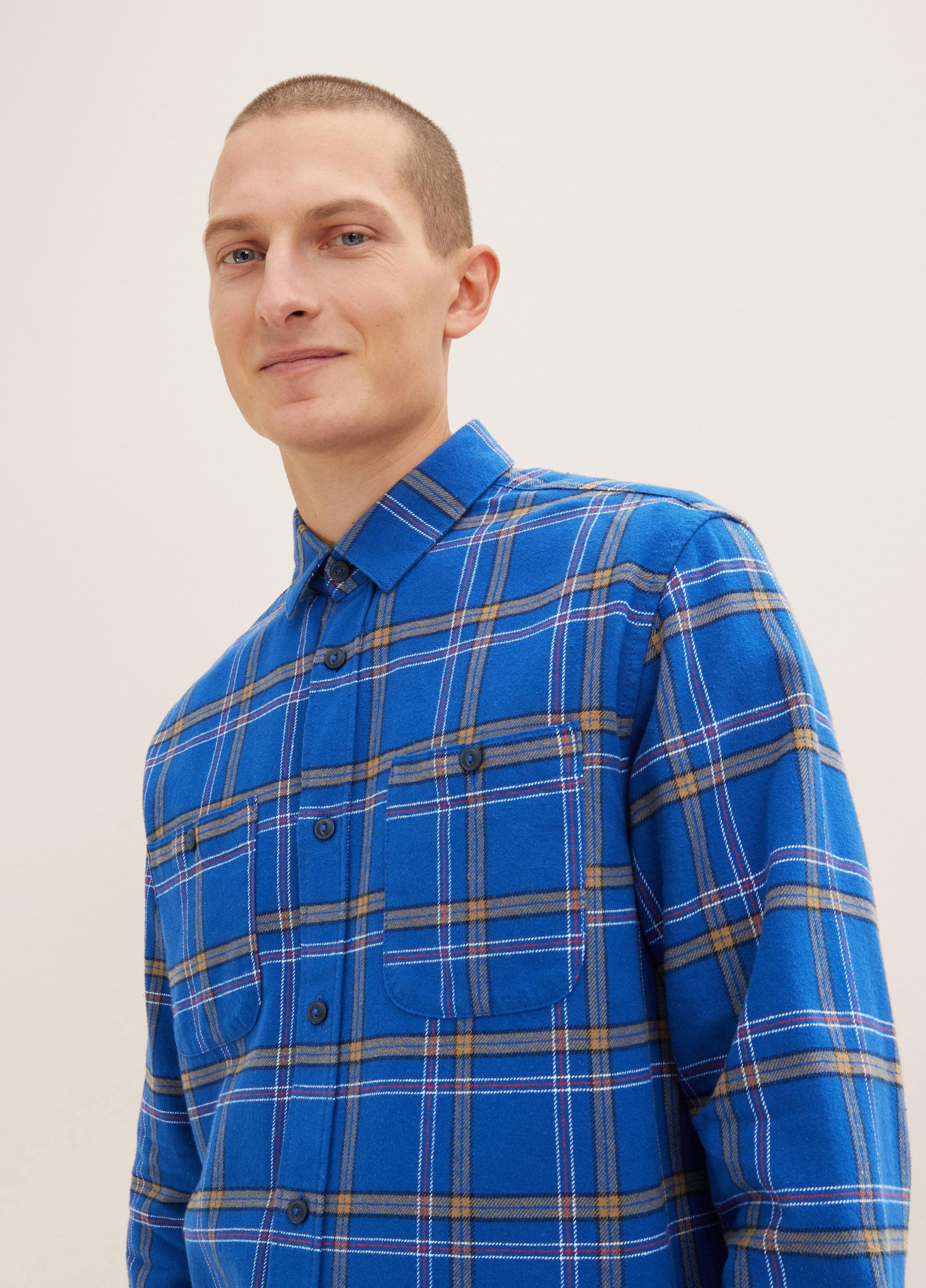 Tom Tailor® Shirt - Hockey Colorful Check M Blue Size