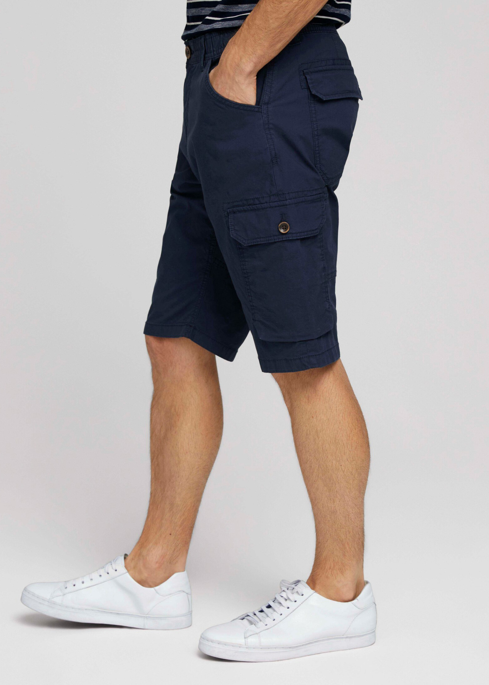Tom Tailor Lightweight Shorts Size - 1026090-10932 Blue Sailor Cargo S