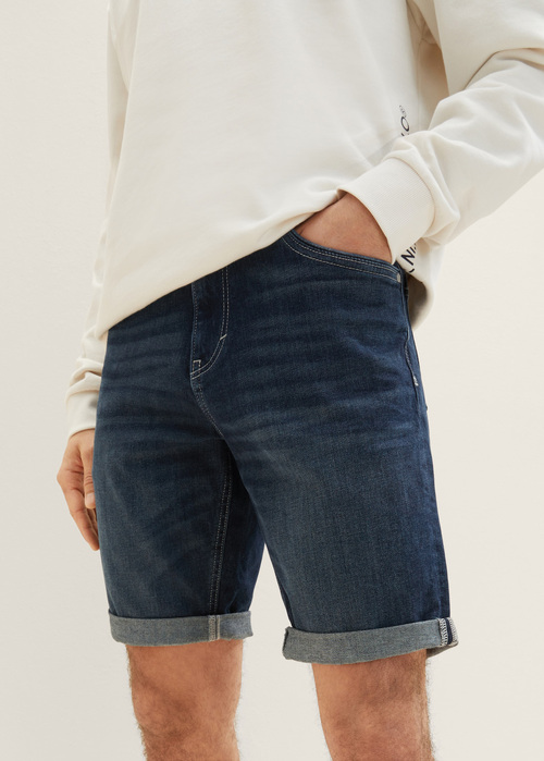 Tom Tailor® Denim Shorts - 30 Used Denim Blue Dark Stone Size