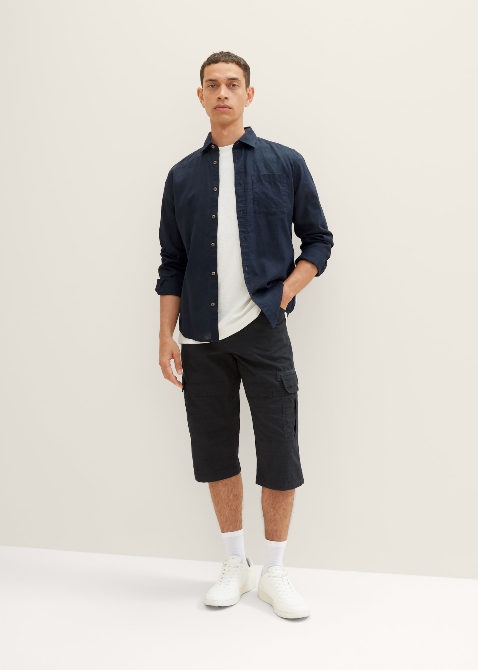 Size Navy Shorts Tom - Check 32 Tailor® Cargo