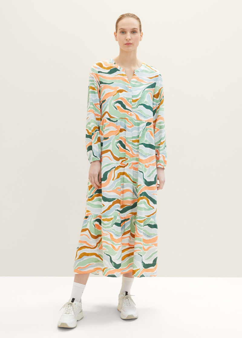 - Tom Tailor® Wavy Size Dress Design Colorful 38