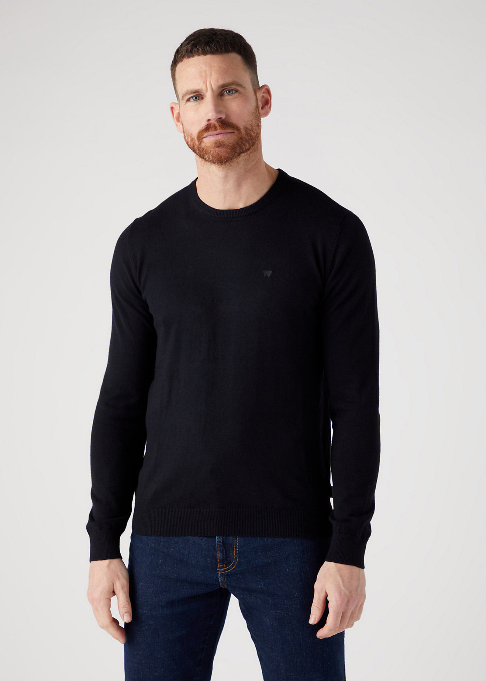 Wrangler Crewneck Knit Real Black - W8A02P101