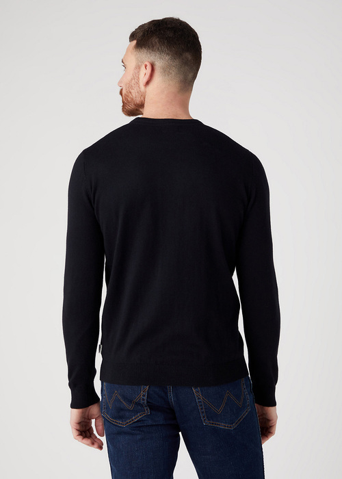 Wrangler Crewneck Knit Real Black - W8A02P101