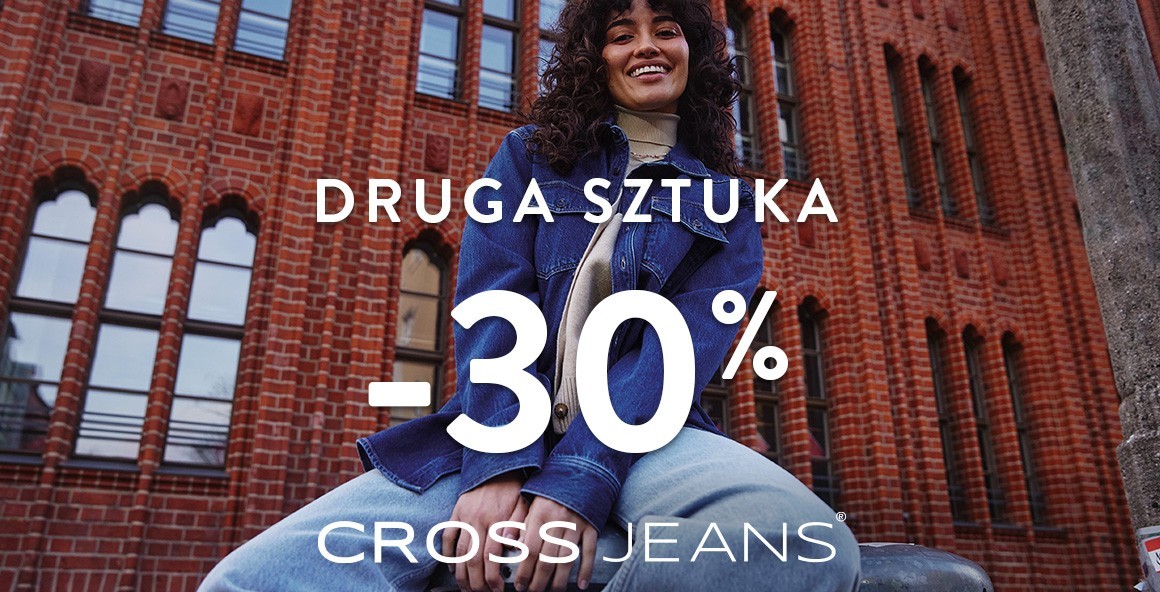 Cross Jeans -30 procent na drugą sztukę